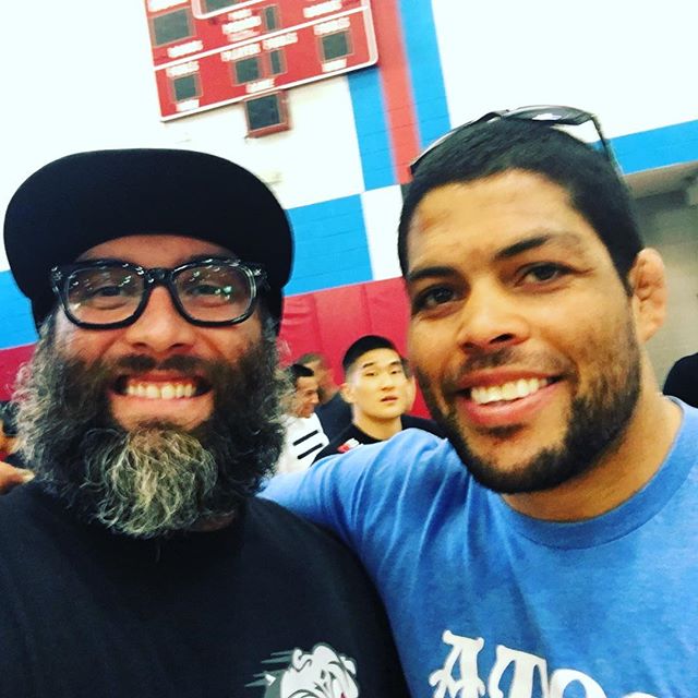 Selfie with Professor André Galvão at @jjworldleague San Diego Championship. I told him he needs to grow his beard out like mine :) @galvaobjj #Oss