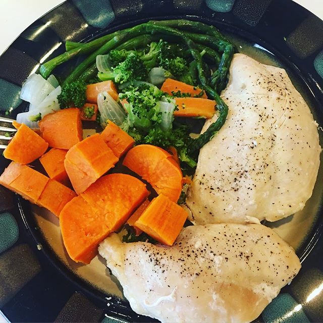 Chicken and yams. #eatclean #drecipes