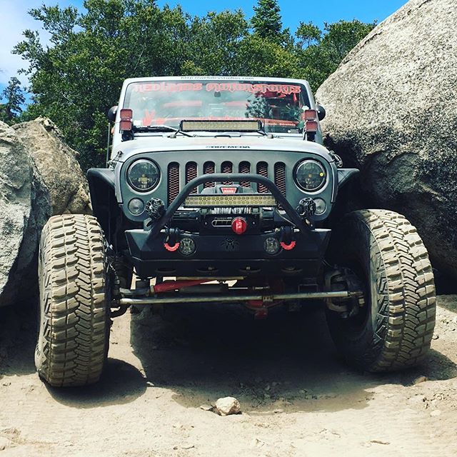 Shelly crushed the Jeep Squeeze in @projectstankeye. #offroad #4x4 #sevenslotbattalion #jeepporn #jeeplife #jeep #jk #jku