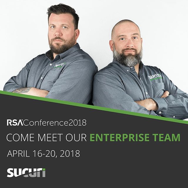 Meet the @sucurisecurity enterprise team at @rsaconference next week. If you’re attending, let’s chat about how Sucuri can help you increase your security posture with our enterprise-grade WAF and support services.Feel free to private message so we can sync up.#website #security #infosec #enterprise #RSA #RSAC