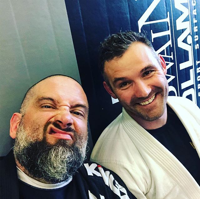 Love this guy! Oh and we all rolled around on the mat and it was glorious! #jiujitsu #bjj #patricosympatico